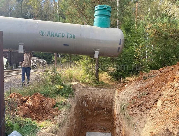Установка подземного газгольдера Лидер Тэк для дома в Щелково