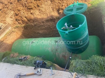Монтаж газгольдера для постоянного проживания